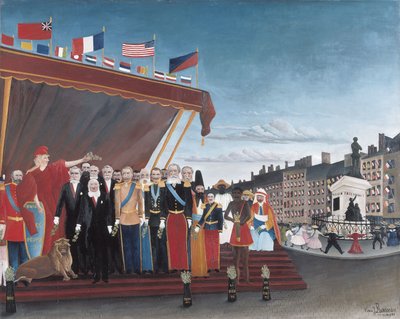 Les représentants des puissances étrangères venant saluer la République en signe de paix - Henri Rousseau